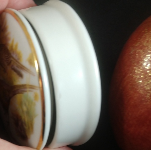 Ceramic Pheasant trinket box - Picture 2 of 5